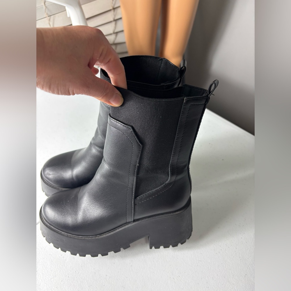 Soda Native Chunky Double Stack Platform Heel Hig… - image 2